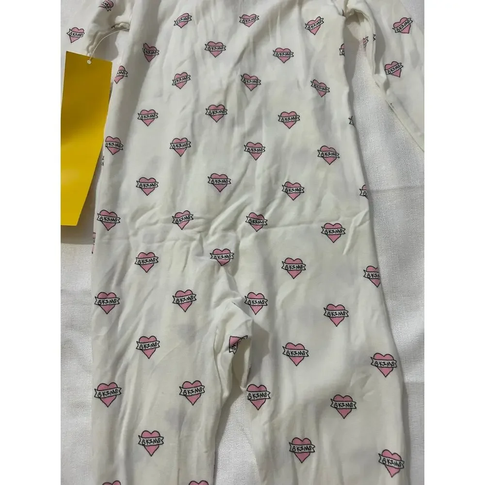 Skims NWT Sleep Baby One Piece Set Marble Heart Banner Size 18 Months